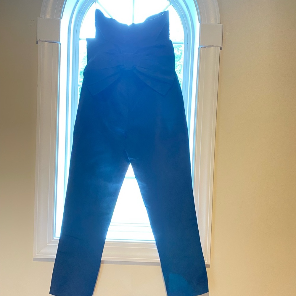 Alexia Maria JUMPSUITS Silk Faille Bow Back Jumpsuit. - Picture 4 of 7
